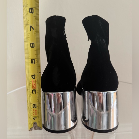 Maison Margiela MM6 Velvet Silver boots black 39 - Picture 11 of 16